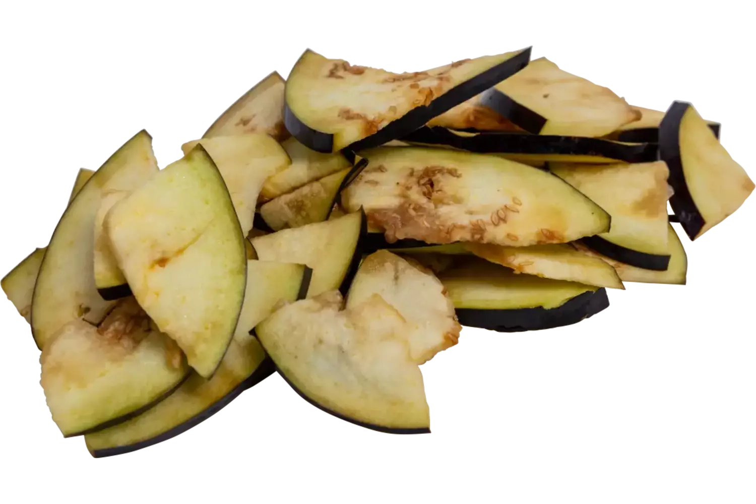 Aubergine kwart plak bak 1kg kist 6 stuks